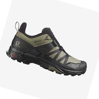 Salomon X ULTRA 4 GORE-TEX Túracipő Férfi Olivazöld Fekete | HU 2033XYU